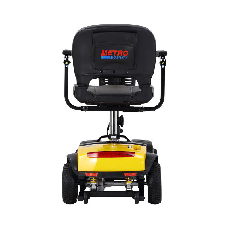 Scooter compact à quatre roues avec moteur 300W pour adulte - 300Lbs, JAUNE