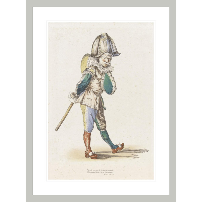 Polichinelle by Framed Giclee Print, 29.5" H x 21.97" W