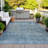 Machine Washable Indoor/Outdoor Xhevrie Blue Rug-112168449