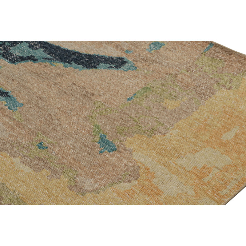 Homage Hand Knotted Wool Geometric Area Rug, Rectangle 10' x 14'