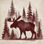 Orignal en forêt Housses de couette-125062724-135987059