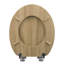 East Urban Home Premium Toilet Seat Toilet Seat With Soft Close, MDF Wood Core, Softclose Hinge, Antibacterial, Design Decor-244419516