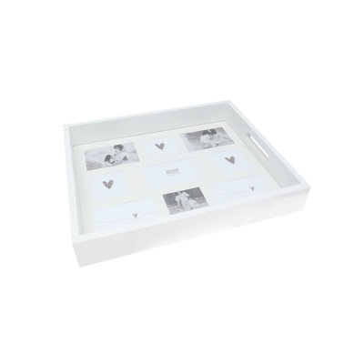 White MDF Picture Frame with Mat