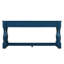 Console en bois de 63 pouces de long avec 3 tiroirs et 1 tablette inférieure pour le canapé d'entrée très épais (bleu marine)-1501439815-1501439833