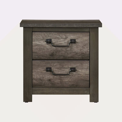 Table de chevet à 2 tiroirs avec table de chevet et meuble en bois