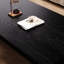 Table basse noire en bois massif-1103329528