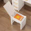 Dressing Table with 3-Color Lighting Mirror, Outlets, Stool, Storage Drawers and Cabinet-2104210247