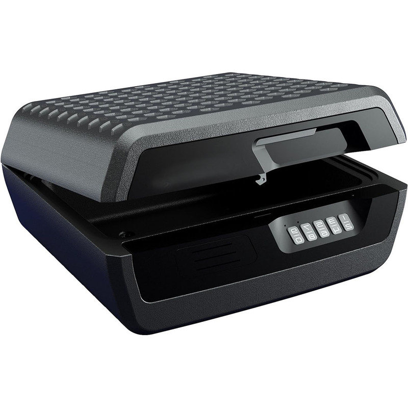 Durable Fireproof and Waterproof Lock Box with Digital Keypad Lock, Spacious Interior, Shelf Safe for Jewellery, 0.36 Cubic Feet