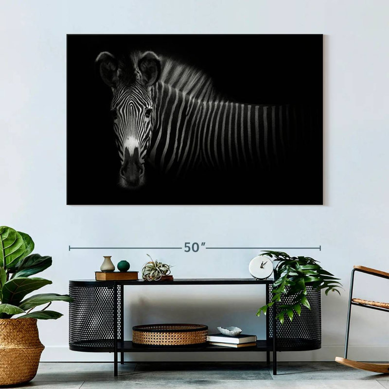 Vignette Zebra, 34" H x 51" W