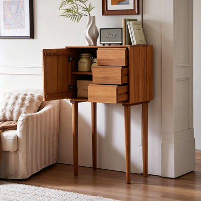 Retro Groove Ultra-High Foot Accent Cabinet