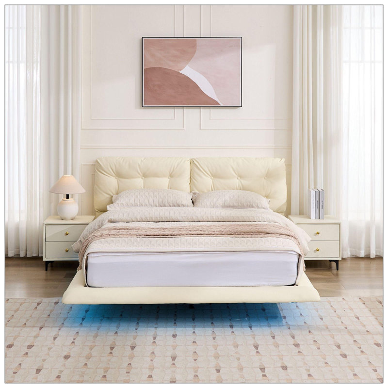Lit pour chambre à coucher, Blanc