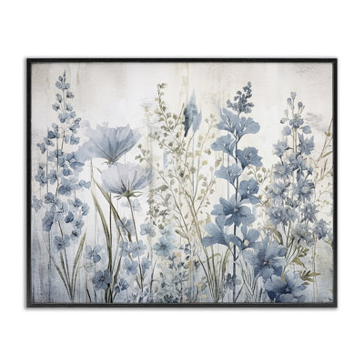 Blue Nature Blooms Giclee Art by Sasha