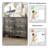 Rilynn Dresser For Bedroom, Modern Dresser With 6 Drawers, Wide Chest Of Drawers With Metal Handles-1109733416