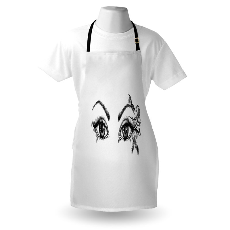 No Pattern Bib Apron