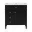 Meuble-lavabo de 30 po avec lavabo supérieur, meuble-lavabo moderne avec 2 tiroirs et tiroir escamotable, meuble-lavabo simple