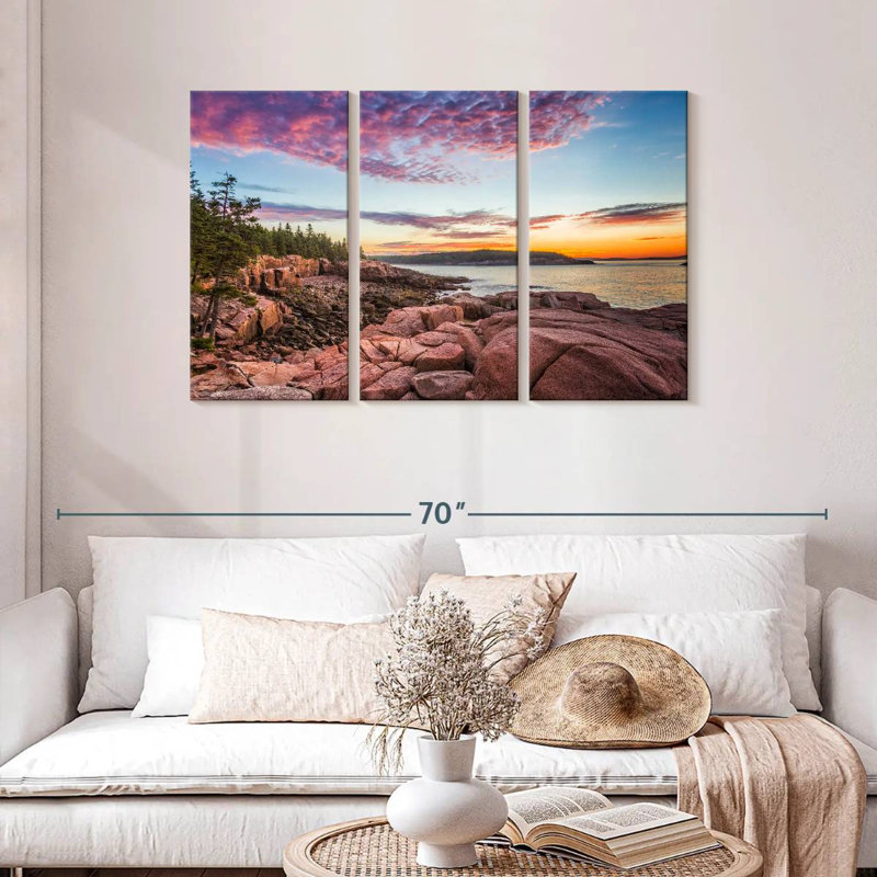 Gillard Acadia Coastal Rocky Beach, H 28 po x l 45 po