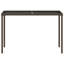 Pereno Rectangular Glass Outdoor Dining Table - 115 cm W 54 cm D-786808713