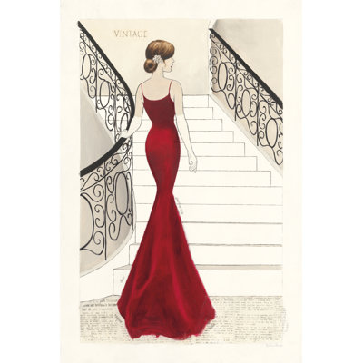 La Belle Rouge Original - Wrapped Canvas Print