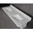  61" X 22" Rectangular Quartz Double Bathroom Vanity Top in White with Ceramic Undermount Basin with 4" Backsplash