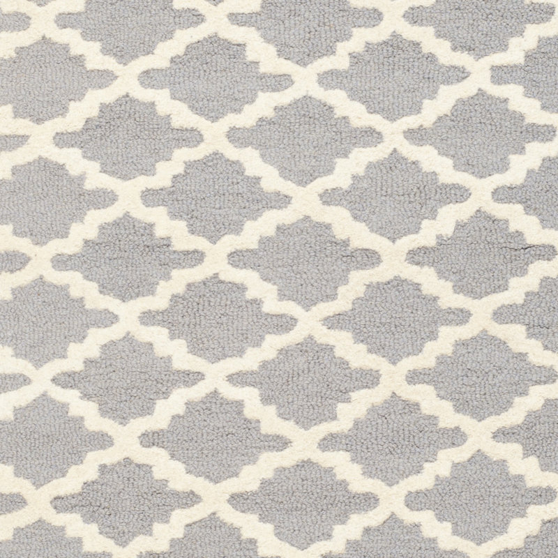 Cannen Hand Tufted Wool Geometric Rug, Round 6'