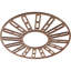 Médaillon de plafond en bois d'aulne 16 po x 5 3/4 po x H 3/8 po-63412170-63412174