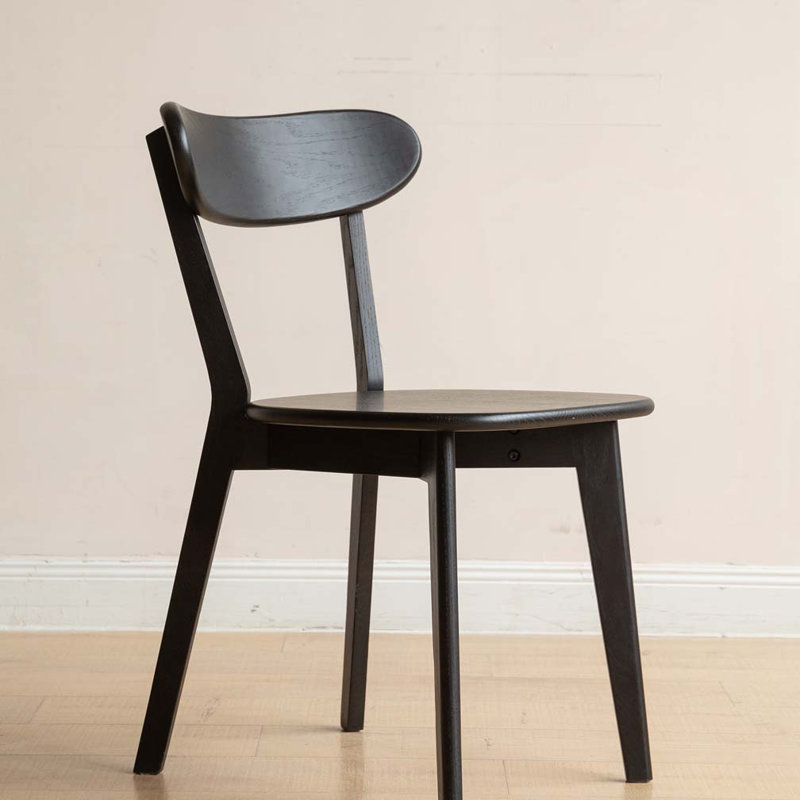 Chaises de salle à manger en bois, Noir
