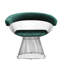 Chaise avec accoudoirs et accoudoirs en velours vert Pangea Home Modern-1903499052-1903499054