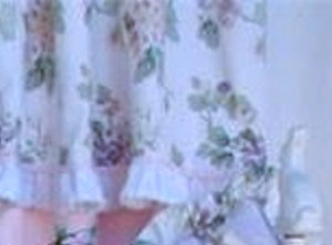 Flower Medley Cotton Floral Tie-Up Valance