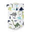 Mod Dinosaur Blue and Green Foldable Laundry Hamper with Handles by Sweet Jojo Designs