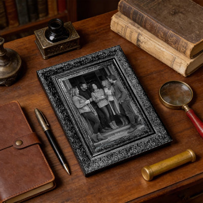 Cadre photo noir raffiné 1pc pour photos 11 po x 14 po et affichage mural et de table