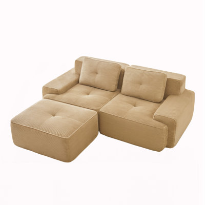 Modern L-Shaped Modular Sofa for Living Room