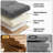 30" Collapsible Storage Ottoman Bench, Cotton-Linen Footrest With Storage, For Living Room, Bedroom Entryway-1528073789