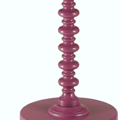 Table d'appoint mauve avec base