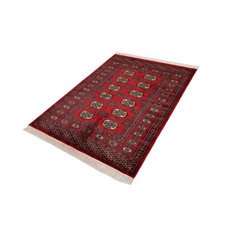 Tapis unique rouge / noir / beige / or 2 pi 7 po x 3 pi Righley