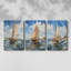 Série Sea and Shore Lxx - Ensemble de 3 toiles tendues avec châssis - Prêt à être accroché-598681946