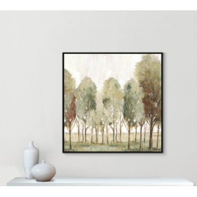 «Silent Fall Floater Frame», peinture sur toile