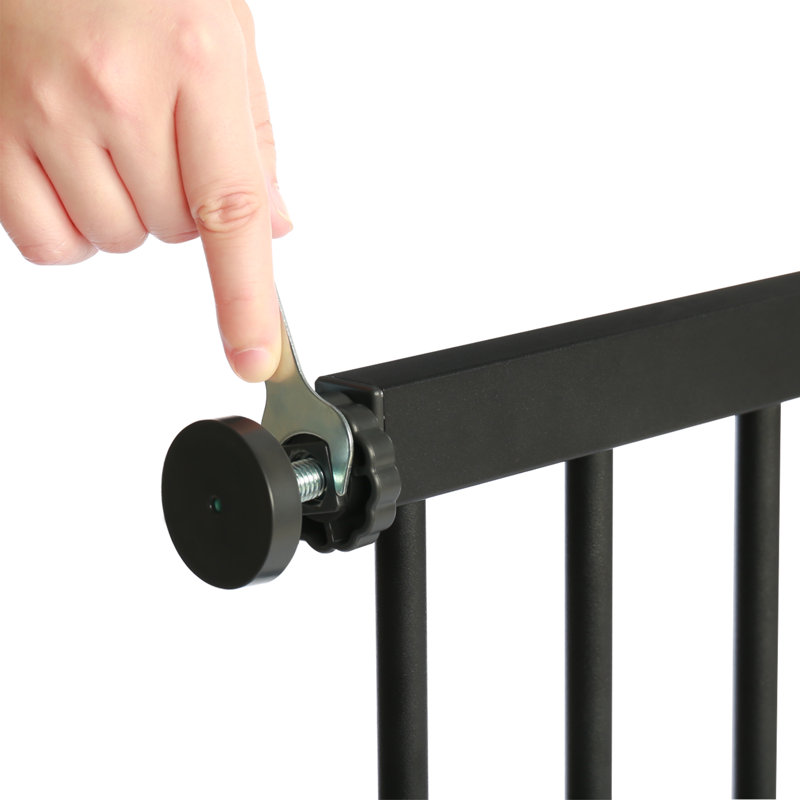 30in Tall Pressure Mounted Pet Gate, Black