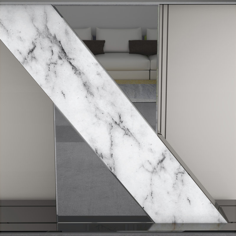Canapé d'entrée 47,24 "à miroir en verre