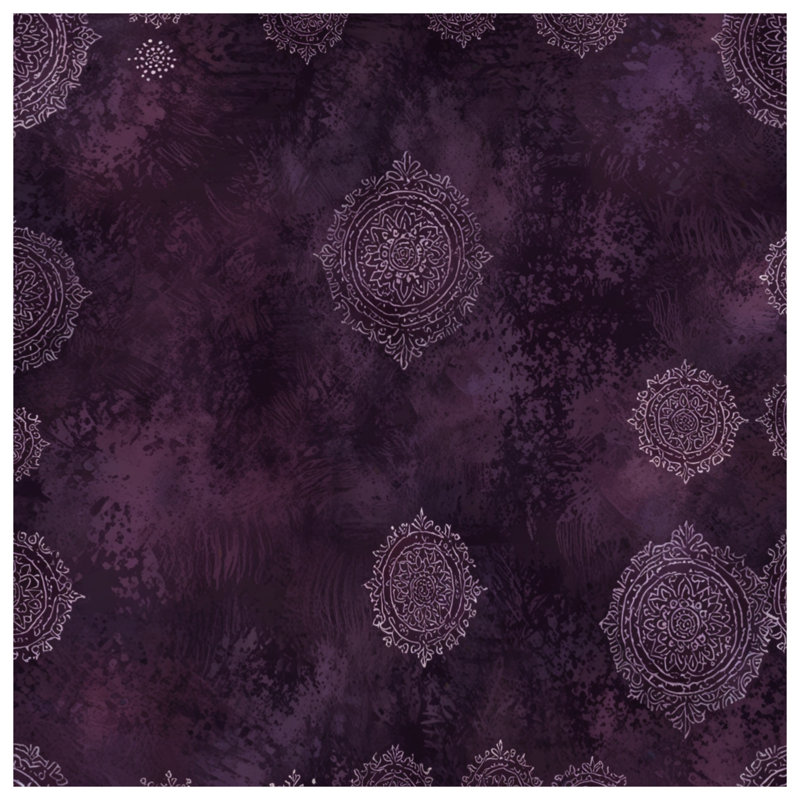 Purple Ornamental Motif Duvet Covers, Queen