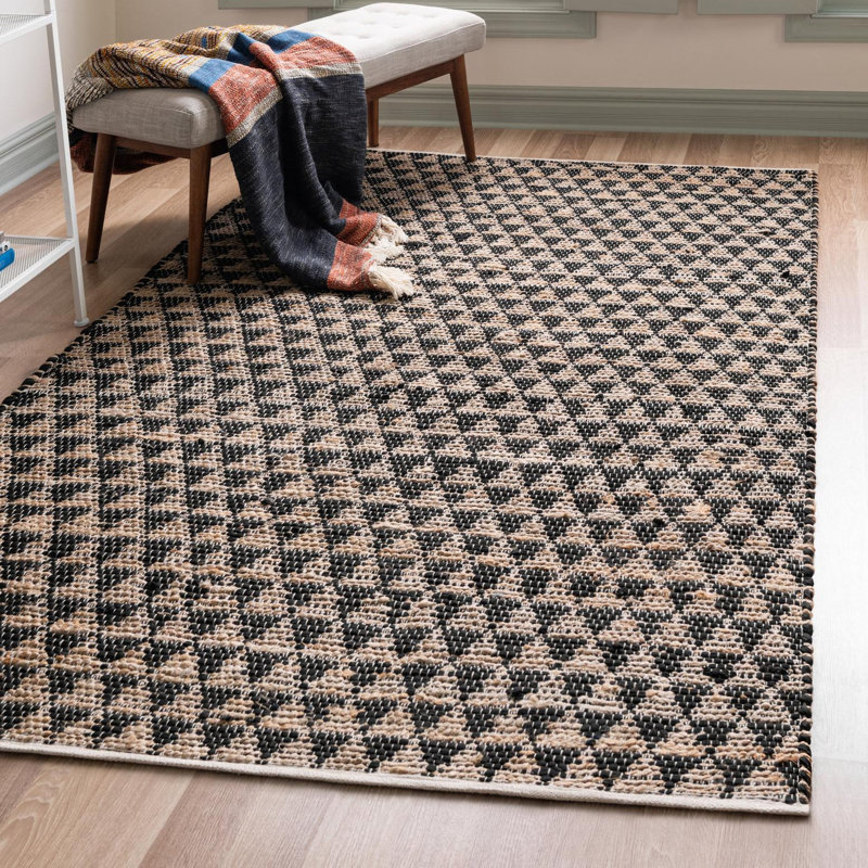 Jordina Cotton Geometric Indoor Rug, Rectangle 5'1" x 8'