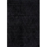 Rapture Geometric Shapes Area Rug in Black