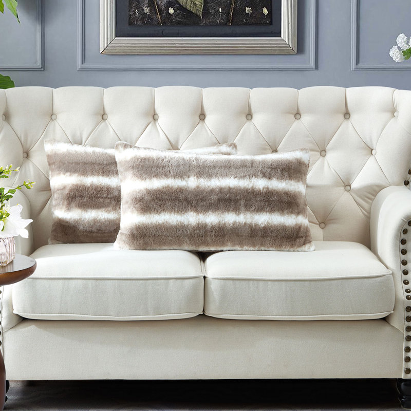 Rectangular Lumbar Cushion Cover, Pure Cashmere