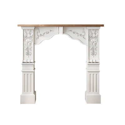 European-style solid wood fireplace decorative cabinet