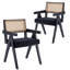 Chaise en rotin avec structure en bois massif-864429668