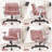 Criss Cross Legged Chenille Fabric Office Chair-1734460776