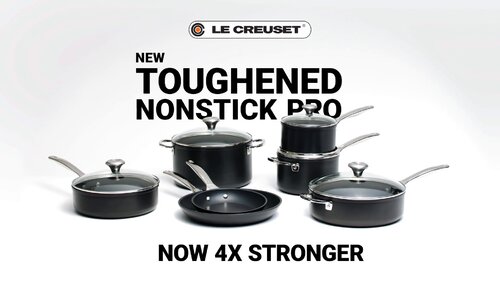 Le Creuset 10-Piece Toughened Non-Stick Pro Hard-Anodized Aluminum Cookware  Set + Reviews