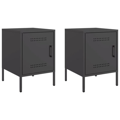 Prinsh 36cm W Steel Bedside Table