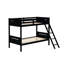 Convertible Wood Twin Over Twin Bunk Bed in Grey-253867034