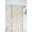 Panneaux carrés en bois vieilli 17,5 x 17,5 po, 100% bois de sapin, caractéristique complexe, blanc délavé pour différents médaillons de thèmes intérieurs,