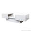 Table basse avec plateau coulissant